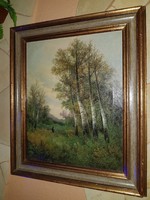 Karl Kaufmann: forest clearing (1843-1901) - at a suitable price for 3 days -