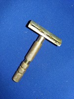 Old Czechoslovakian soluna replaceable blade metal razor as shown