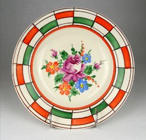 1H778 marked with the colors of the Hungarian flag Józsa Józsa Corundum tricolor ceramic plate 23.5 Cm