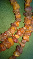 A rare length of 96 cm! Natural amber necklace-necklace 69.6 g