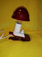 Retro, gomba lámpa, csiptetős kis lámpa, asztali lámpa.