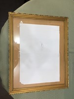 Gilded wooden picture frame