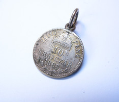 Nagypéntek 1890, 10 krajcár érmés medál.