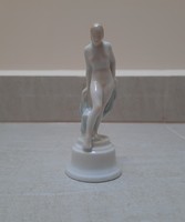 Herend dancer woman, dancing female nude figure