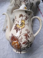 ​Gyönyörű Mason's Chantilly fajansz teás kanna virágos dekorral