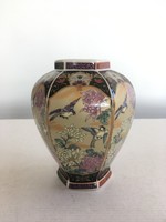 Jelzett imari japán porcelán váza