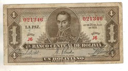 1 Boliviano 1928 2nd Edition (1951) bolivia