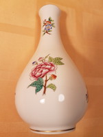Herendi virágos, porcelán váza 16 cm magas, HEREND nyomott jelzéssel