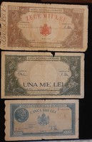 Romanian banknote lot.