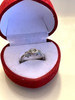 Grófi Gyönyörű antik Köves ezüst gyűrű 010