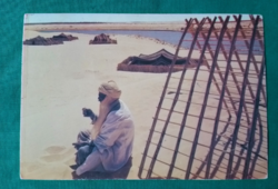 Szaharai sivatagban ,futott képeslap