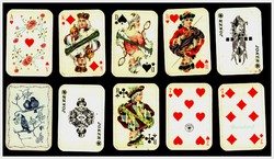 French serial samba solitaire card 1930s 2 x (52 cards + 3 jokers) complete