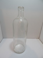 Fehér átlátszó üveg,Igmandi 1863 Keserűvizes.24 cm magas.