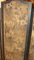 Japán eredeti olaj festésű paravánfal.