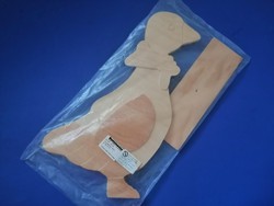 Paintable 36 cm high wooden goose figure