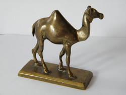 Small copper, bronze camel figure
