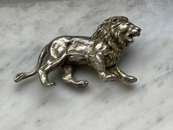 Ezüst oroszlány tömör nehéz gyűjteménybe illő darab.