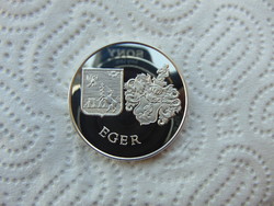 Eger ezüst emlékérem PP 31.13 gramm 925 - ös ezüst