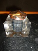 S22-14 Art- Deco / szeci kristály Kalamáris, tintatartó