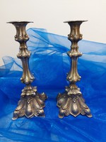 Antique silver-plated candlestick from Kraków r. Kapelowsky.