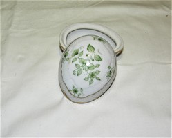 Tojás alakú bonbonier - Ékszertartó - I.o. Hollóházi porcelán