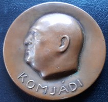 Komi. Hungarian Floating Association br commemorative medal, plaque (60mm) 1934 (Csorba géza 1892-1974)