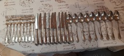 9 × 3Antique .Silverized cutlery. With beautiful motives