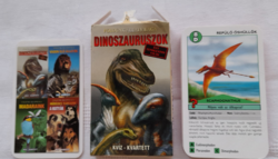 Dinoszauruszok kvíz-kvartett kártya