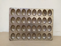 Antik csokoládé csoki tojás bonbon fém öntőforma cukrász édesség készítő eszköz 5031