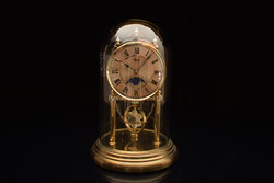 Vintage hermle swing clock / mid-century German / quartz / retro / old
