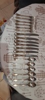 6 × 3 Antique. Silver plated cutlery. Beautiful