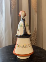 Matyó Hollóházi porcelain figurine in folk costume