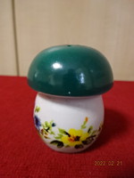 Aquincum porcelán, gomba formájú sószóró, magassága 5,5 cm. Vanneki! Jókai.