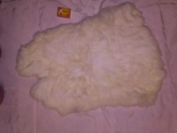 Bunny fur, rabbit fur - small fur rug, tablecloth