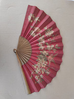 Antique dress accessory nesting sparrow motif fan 19th Century 5027