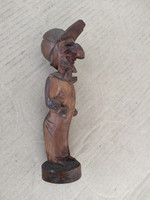 Antique judaica rosewood jewish statue check mark 5015
