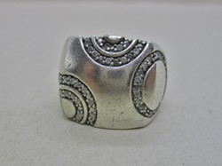 Beautiful white stone esprit silver ring