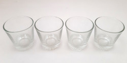 4 pcs 1dl glass glasses for sale!