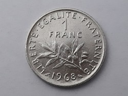 Franciaország 1 Franc 1968 érme - Francia 1 frank 1968 külföldi pénzérme