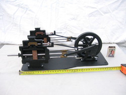 Mini gőzgép makett - modell  fém  vizsgamunka