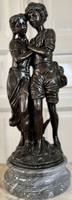 About a forint - bronze statue - paul maris louis pierre richer - le faucheur