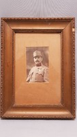 Old soldier photo in old frame