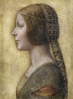 Leonardo da Vinci - Fiatal menyasszony portréja - reprint