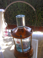 Zenélő palack tartó festett üveggel