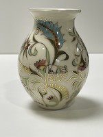Zsolnay váza, türkiz mintával