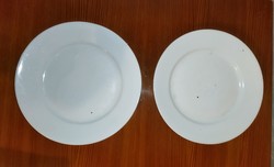 Zsolnay porcelán fehér lapos tányér 23,5cm