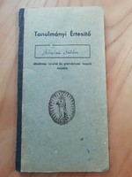 Tanulmányi értesítő 1947- ből Budapest Szent Benedek Rend
