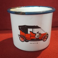 Retro veteran car, old mobile mug (m2240)