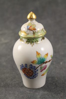 Herend Victorian patterned vase with lid 537