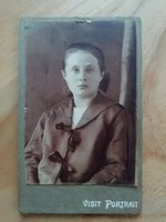 Antique student girl photo circa 1880